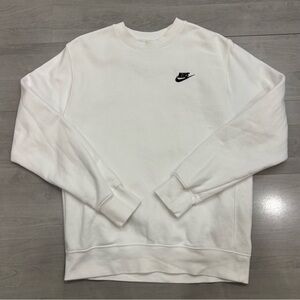 Nike Sportswear Club Fleece Crewneck Sweatshirt White Men's Size S BV2662-100
